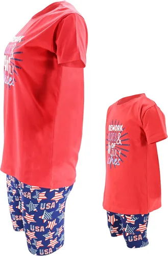 Vista 2 de Unique Baby Mini camiseta del 4 de julio Mommy and Me Mama, gris