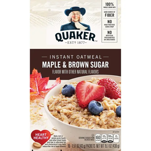 Vista 2 de Quaker cereal para desayuno de avena instantánea