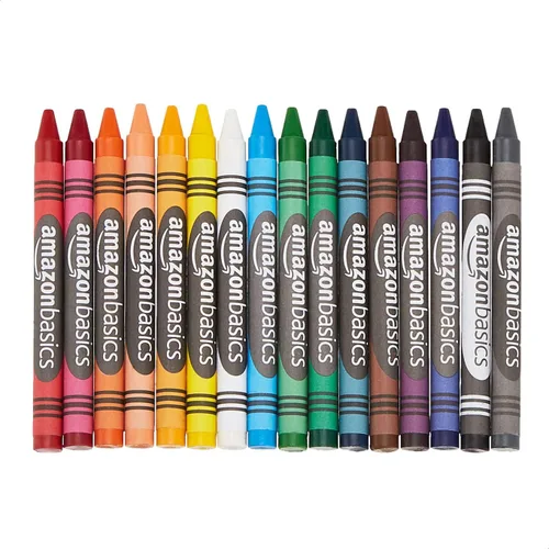 Vista 2 de Amazon Basics Crayones - 400 unidades (16 paquetes de 25), colores surtidos