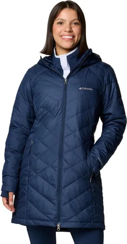 Vista 34 de Columbia Chaqueta larga con capucha Heavenly para mujer Verde (Stone Green)