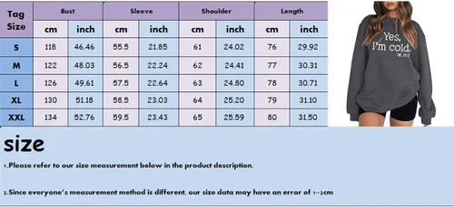 Vista 2 de Womens Oversized Sweatshirts Hoodies Fleece Crew Neck Letter Print Pullover Sweaters Casual Comfy Sweatshirt for Women