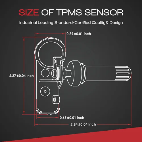 Vista 3 de MOCA - Kit de sensor de sistema de monitoreo de presión de neumáticos (TPMS) de 433 MHz para Chrysler 300 Town & Country, Dodge Challenger Charger