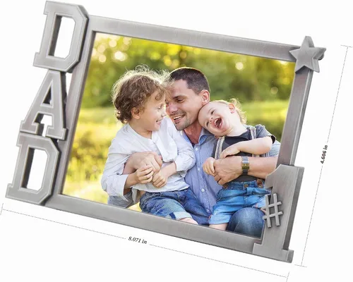 Vista 2 de Marco de fotos para papá, regalos para papá, regalos de cumpleaños para papá, regalos del día del padre 1# PAPÁ