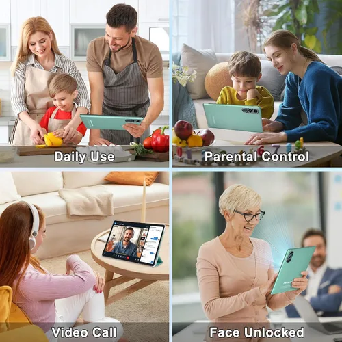 Vista 7 de Tablet Android 15 2026, tabletas de 10 pulgadas con Gemini AI, 30GB+64GB+1TB Expand, tabletas electrónicas 2 en 1 Octa-Core con teclado, mouse, WiFi