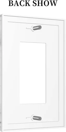 Vista 380 de Placa de Interruptor de Luz Azul de 1 Gang, Placa de Pared Decorativa de Palanca Individual, Cubierta de Placa de Pared de Palanca, Placa Frontal