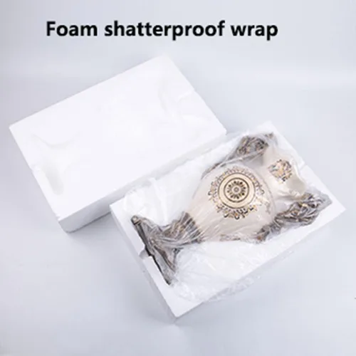 Vista 8 de Jarrón alto de cerámica para piso, moderno florero para decoración del hogar, florero clásico de 16.5 pulgadas, recipiente sofisticado para ramas