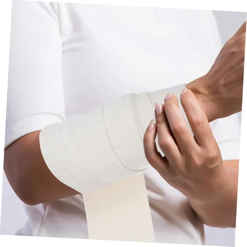 Vista 4 de Ipetboom 1roll Elastic Tubular Stockinette Bandage High Elasticity Cotton Sleeve for Dressing and Support for Wrapping Wrists Convenient