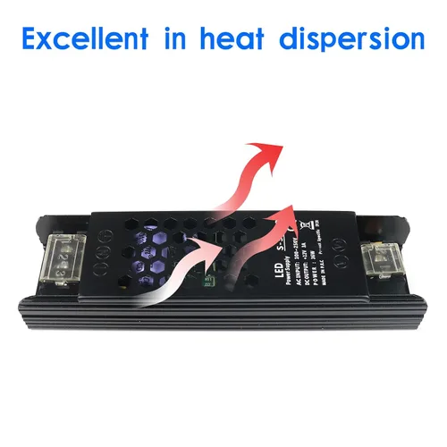 Vista 4 de Fuente de alimentación conmutada regulada universal de 12 V 3 A 36 W, convertidor de 100-250 V CA a 12 V CC, controlador LED, transformador