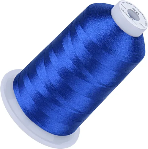 Vista 109 de Simthread 5500 yardas de hilo de bordar, 5000M de alto rendimiento 40WT 100% hilo de poliéster – 170+ colores vívidos, clasificado de alta velocidad