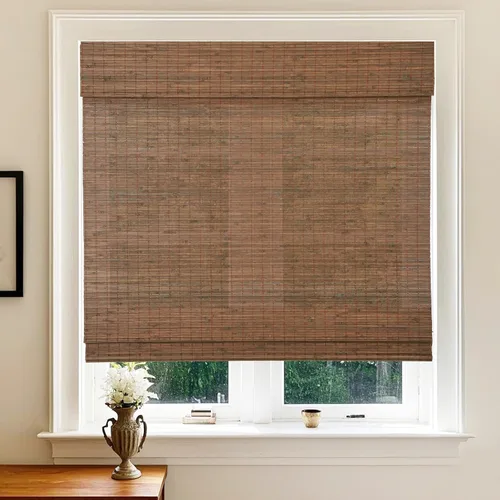 Vista 19 de LETAU cortinas de madera para ventanas con cenefa, filtran la luz