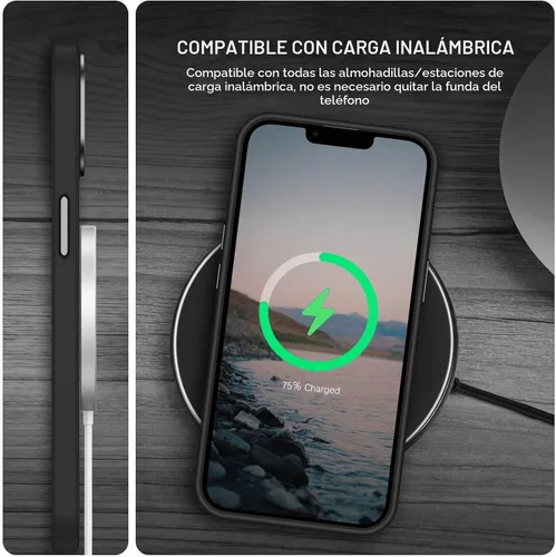 Vista 4 de BENTOBEN Funda magnética para iPhone 13 y iPhone 14 [compatible con Magsafe] Funda translúcida mate para iPhone 13/14, delgada, a prueba de golpes
