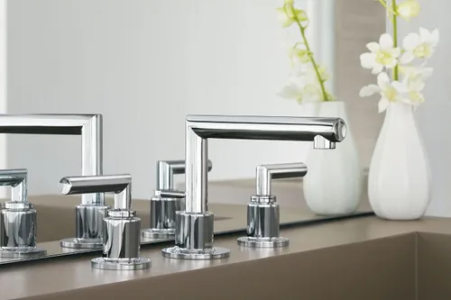 Vista 12 de Moen TS43002BN Arris - Kit de grifería de baño de 8.0 in (8 pulgadas), requiere válvula, níquel cepillado