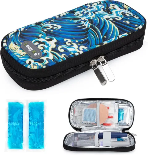 Vista 16 de YOUSHARES Paquetes de Hielo para Diabetes para Estuche de Viaje Enfriador de Insulina - Mini Paquetes de Hielo Adecuados para la Mayoría de Bolsas