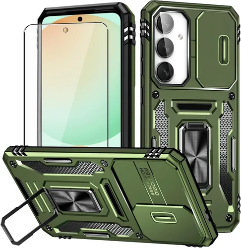 Vista 14 de Funda para Samsung S21 FE, Samsung Galaxy S21 FE y protector de pantalla, a prueba de golpes, transparente, delgada, suave, de silicona TPU