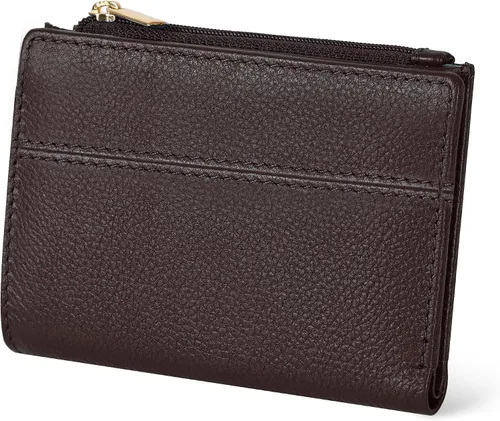 Vista 9 de Billetera Oak Leathers para mujer de piel de grano completo - Pequeña con protección RFID, monedero para monedas, tarjetero de crédito y DNI