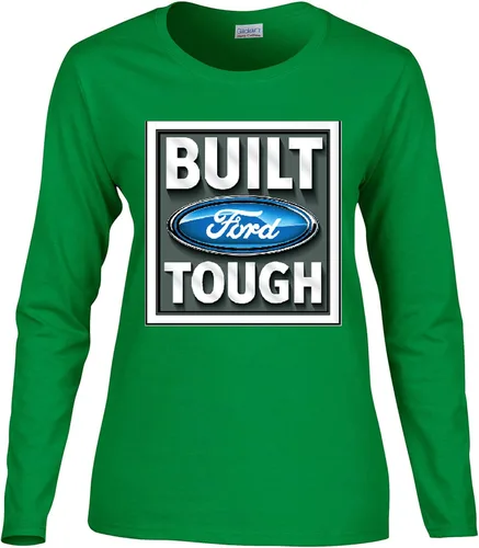 Vista 12 de L Built Ford Tough Classic Truck Logo Ford Mustang Shelby - Mangas largas oficiales para mujer