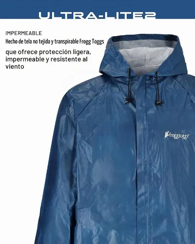 Vista 4 de FROGG TOGGS Men's Ultra-lite2 2-Layer Waterproof Breathable Rain Jacket