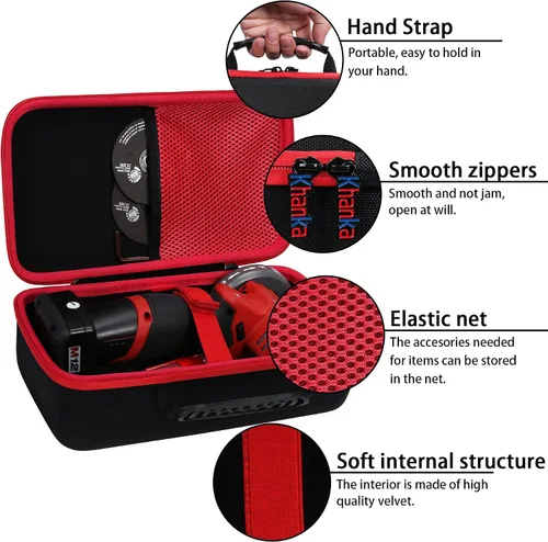 Vista 5 de khanka Repuesto de funda rígida para herramienta de corte inalámbrica Milwaukee de 12 V (2522-20), solo funda