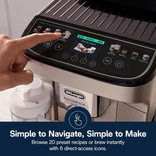 Vista 7 de De'Longhi Magnifica Duo - Máquina automática de café expreso