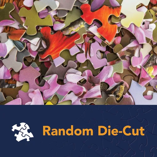 Vista 5 de Bits and Pieces – Juego de valor de tres rompecabezas de 50 piezas para adultos – Paisaje de ensueño, Cultivado en Casa, Banquete del amanecer