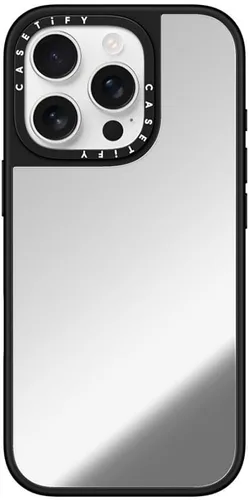 Vista 61 de CASETiFY Funda de espejo para iPhone Air [Reflejante/Compatible con Magsafe / Protección contra caídas de 4.9 pies de grado militar 1X] - Negro