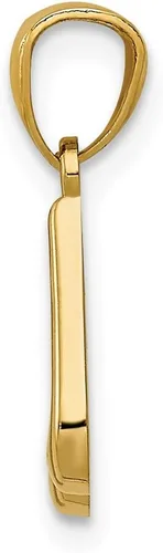 Vista 2 de Colgante de oro amarillo macizo de 14 quilates con nota musical, Metal