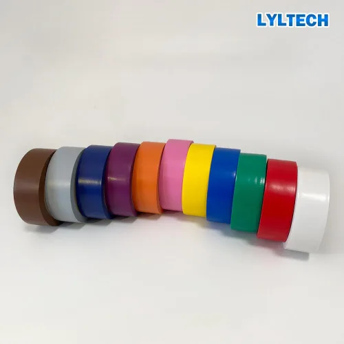 Vista 4 de LYLTECH Cinta eléctrica mate arcoíris paquete de 11 colores, impermeable, fuerte adhesivo, duradero, fácil de envolver, 3/4 pulgadas por 30 pies