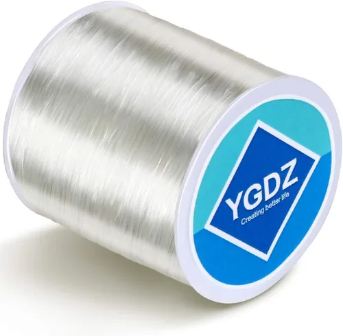 Vista 9 de YGDZ Cordón elástico para pulseras y joyas, cuerda elástica para cuentas, 1 rollo de 328.1 ft (0.031 in)