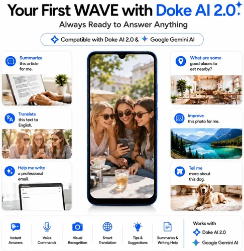 Vista 13 de Blackview Wave 10 Teléfono celular desbloqueado, Smartphones para T-Mobile Android 16, 6.88 pulgadas, 120 Hz, 32 GB + 128 GB, 1 TB expandible, 32