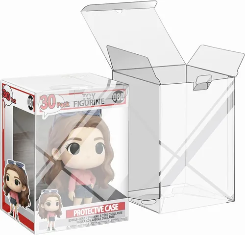 Vista 7 de Fundas protectoras compatibles con Funko, 8 unidades para figuras coleccionables de 4 pulgadas Almacenamiento apilable, caja transparente
