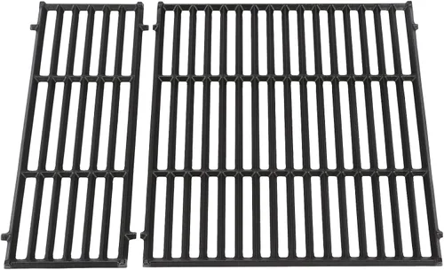 Vista 13 de Utheer 7639 304 Rejillas de acero inoxidable para Weber Spirit I y II 300 Series, Spirit 700, rejillas de cocción de 17.5 pulgadas para Genesis