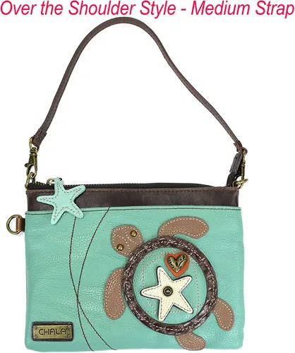 Vista 4 de CHALA Mini bandolera/bolso con correa convertible elegante, compacto, versátil