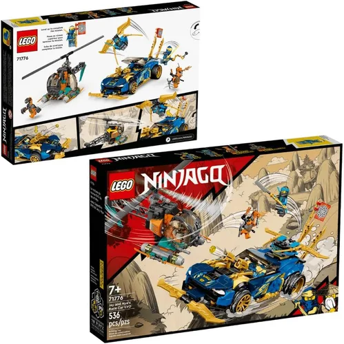 Vista 9 de LEGO Ninjago Jay y NYA's Race Car EVO 71776 Kit de construcción (536 piezas)