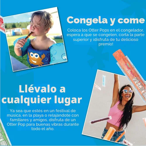 Vista 5 de Polos Giant Otter originales, 5.5 onzas, 6 sabores, 27 polos