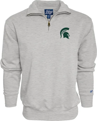 Vista 23 de Blue 84 Sudadera con cremallera de un cuarto para hombre de la NCAA