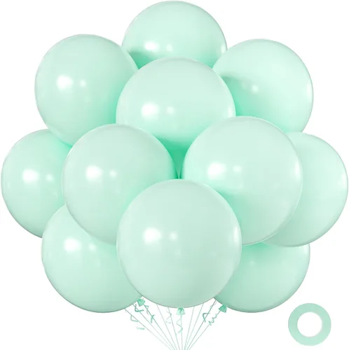 Vista 51 de KALOR Globos color morado ceniza de 18 pulgadas, 10 globos de látex mate, globos redondos grandes para bodas, baby shower, fiestas de cumpleaños