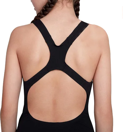 Vista 2 de Speedo Traje de baño de medallista Endurance Plus para niñas en negro o rojo