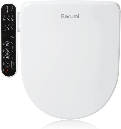 Vista 11 de Barumi Bidé [BM-4000], Asiento de inodoro con bidé eléctrico, Asiento con calefacción, Agua tibia, Control de posición, Modo ecológico, Autolimpieza