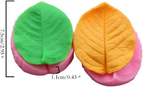 Vista 2 de Molde de veteado de silicona para pasta de goma, molde veteado de fondant, molde de flor de pasta de goma, herramienta de decoración de pasteles