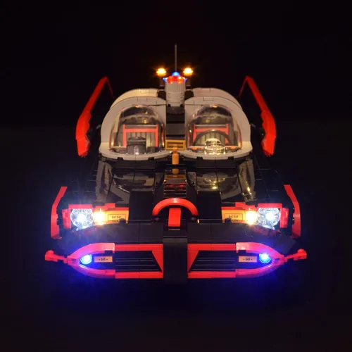 Vista 3 de LightGo Kit de iluminación LED diseñado para Batman, compatible con Lego 76328 The Classic TV Series Batmobile - No incluye modelo (versión clásica)