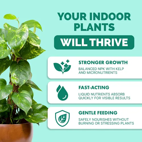 Vista 2 de Abono para Plantas de Interior - Fertilizante Líquido para Plantas de Interior y Plantas de Maceta, por TPS Plant Foods, 8 oz (250 mL)