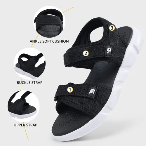Vista 4 de CAMELSPORTS Sandalias deportivas de verano para mujer, zapatos deportivos de agua, playa, para viajes casuales al aire libre