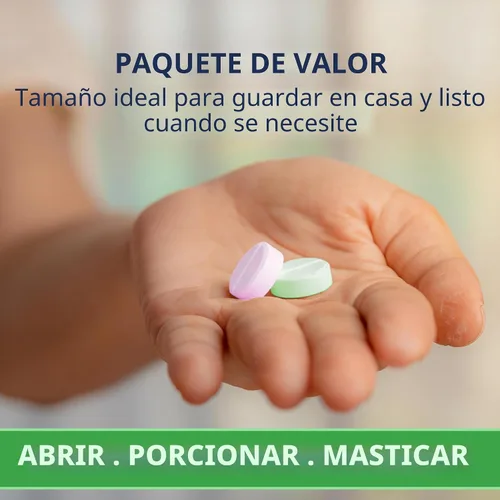 Vista 4 de TRUEplus® Tabletas de glucosa, sabor surtido (uva, frambuesa, naranja), botella de 50 unidades (1) Chewable Tablets, 15g Fast-Acting