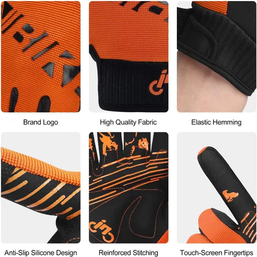 Vista 7 de INBIKE - Guantes de ciclismo para hombremujer con pantalla táctil, guantes de bicicleta con almohadilla antideslizante para ciclismo de montaña MTB