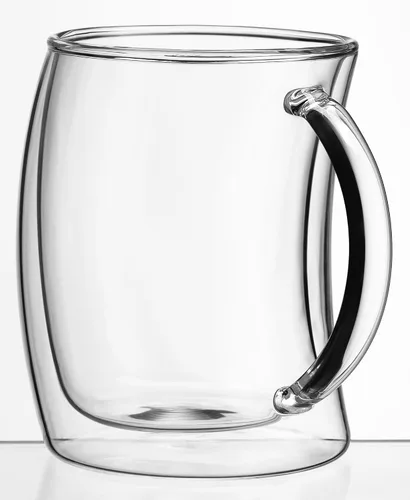 Vista 2 de JoyJolt Caleo Collection - Tazas de café de vidrio con aislamiento de doble pared (juego de 2) -13 onzas