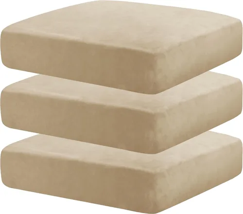 Vista 42 de MAXIJIN Fundas de cojín elásticas de terciopelo para sofá, funda de cojín suave de repuesto para sofá de dos plazas, protector de asiento