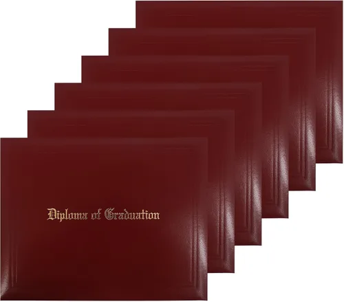 Vista 12 de GraduationMall Cubierta impresa para diploma para certificado 8.5 x 11 pulgadas, color negro, paquete de 1