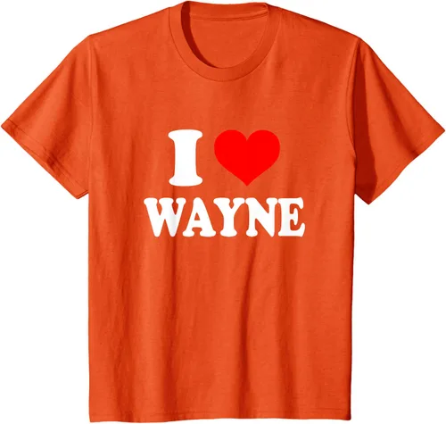 Vista 64 de Wayne - Camiseta I Heart Wayne - I Love Wayne, Negro, S