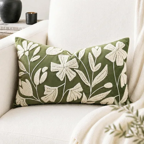 Vista 10 de BlissBlush - Funda de almohada lumbar decorativa de 12 x 20 pulgadas, funda de almohada de terciopelo beige neutro para sofá, sala de estar, cojín