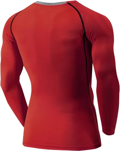 Vista 3 de NOOZ Camisetas de manga larga de compresión Cool Dry para hombre